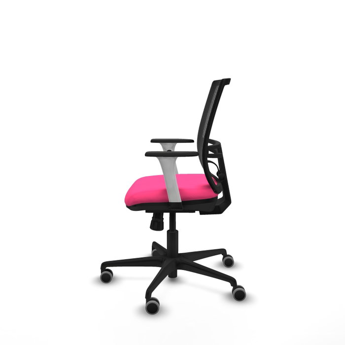 PIQUERAS Y CRESPO Silla de oficina Yunquera con mecanismo Sincro, Rosa y Negro PIQUERAS Y CRESPO Silla de oficina Yunquera con mecanismo Sincro, Rosa y Negro