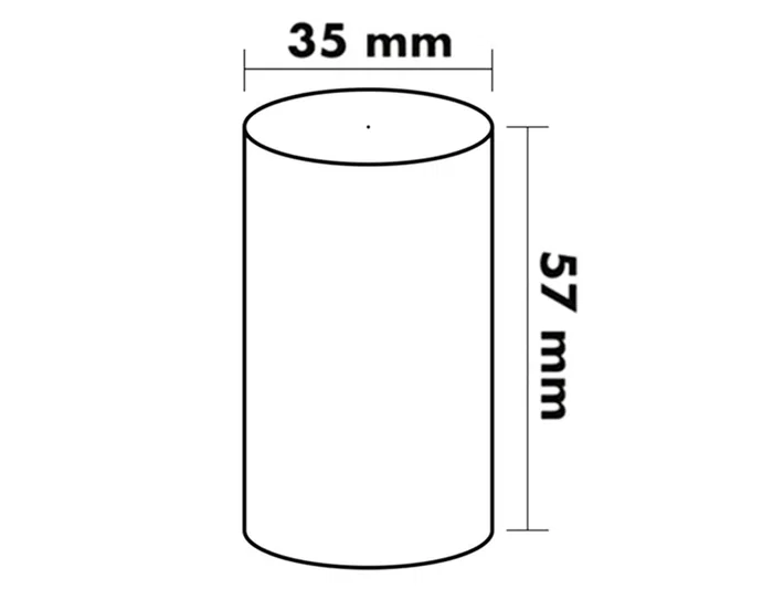 Greening Rollo Sumadora TPV 57 mm Ancho x 35 mm Diámetro sin Bisfenol A Papel 70 g/m²