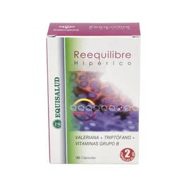 INTERNATURE Reequilibre 30Cap - Suplemento con Hipérico, Valeriana y Vitaminas para el Estado de Ánimo