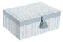 DKD Home Decor Joyero Mediterraneo Azul Blanco 23 x 17 x 9 cm
