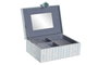 DKD Home Decor Joyero Mediterraneo Azul Blanco 23 x 17 x 9 cm