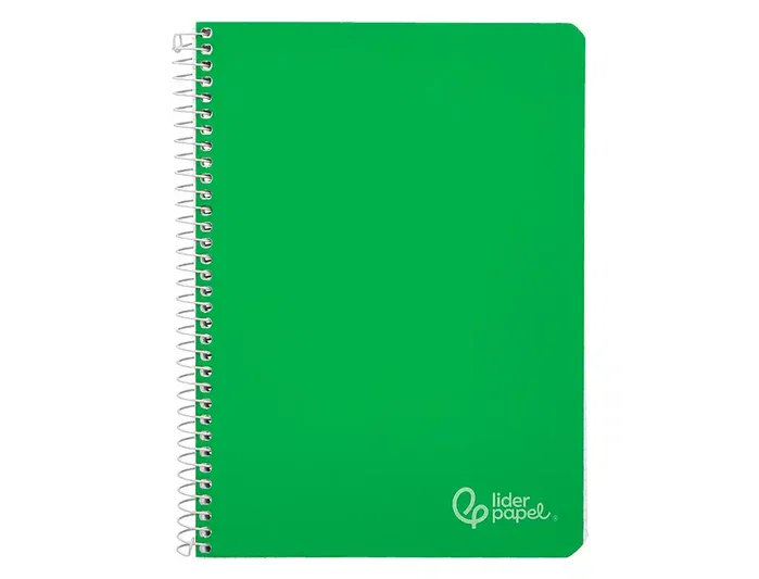 Liderpapel Cuaderno espiral Witty A5 verde tapa dura 80 hojas 90gr cuadro 4mm con margen