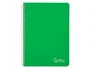 Liderpapel Cuaderno espiral Witty A5 verde tapa dura 80 hojas 90gr cuadro 4mm con margen