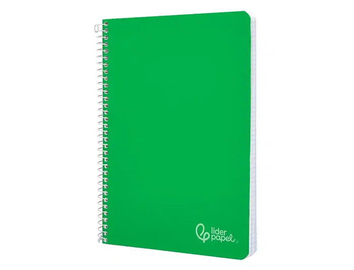 Liderpapel Cuaderno espiral Witty A5 verde tapa dura 80 hojas 90gr cuadro 4mm con margen