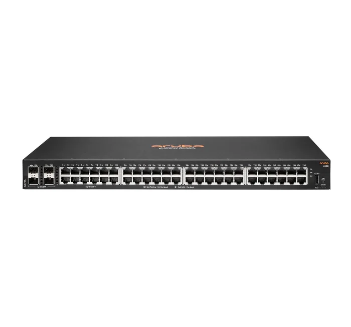 HPE Aruba Networking Aruba 6100 48G 4SFP+ Negro HPE Aruba Networking Aruba 6100 48G 4SFP+ Negro