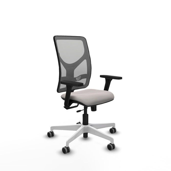 PIQUERAS Y CRESPO Silla de oficina Motilla con mecanismo Sincro/Traslack Blanco/Gris PIQUERAS Y CRESPO Silla de oficina Motilla con mecanismo Sincro/Traslack Blanco/Gris