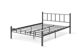 Hanah Home K90 Cama Doble Negra de Metal 120 x 200 cm
