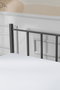 Hanah Home K90 Cama Doble Negra de Metal 120 x 200 cm