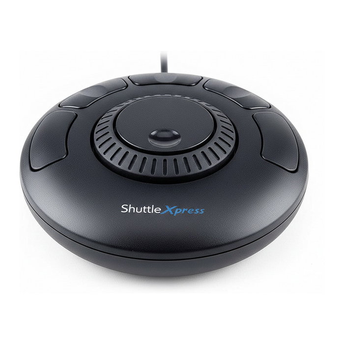 Contour Design Controlador Multimedia Xpress, Ratón Programable USB Negro para Edición de Música/Fotos/Vídeo, Ambidestro (Zurdo/Diestro)