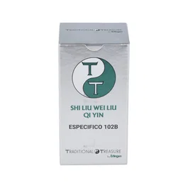 Erlingen Especifico 102B Shi Liu Wei Liu Qi Yin - Suplemento alimenticio a base de plantas como Angélica, Peonía, Ginseng y Canela - 60 Comprimidos