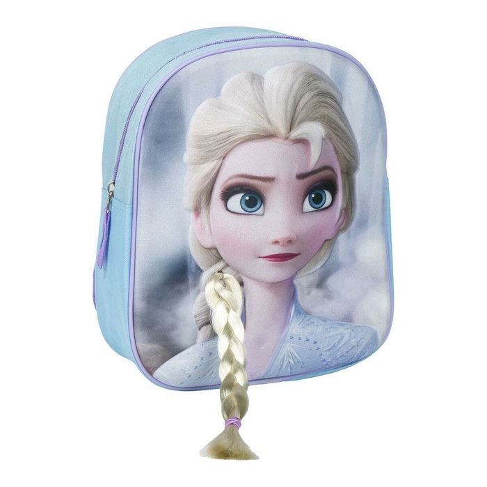 Cerdá Mochila Infantil 3D Aplicaciones Frozen Azul Claro