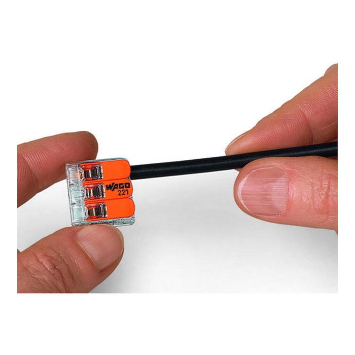 WAGO Conector de Regleta 2x4mm, Serie 221, 16 Piezas, 470550