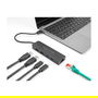 DeLOCK Hub USB-C 10 Gbps con Puerto LAN 2.5 Gigabit y Power Delivery PD de 85 W - 5 Puertos USB 3.2 Gen 2 (2x Type-A, 2x Type-C) - Negro