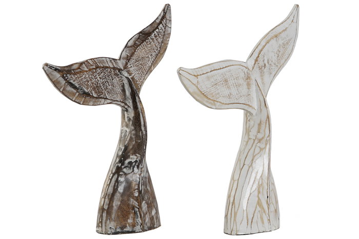 DKD Home Decor Decoración Albasia Decapé Surtida de 2 Piezas DKD Home Decor Decoración Albasia Decapé Surtida de 2 Piezas