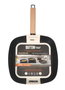 Inde Sarten Asadora 28x28 cm con recubrimiento antiadherente Magnum Quttin (6 Unidades)