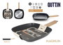 Inde Sarten Asadora 28x28 cm con recubrimiento antiadherente Magnum Quttin (6 Unidades)