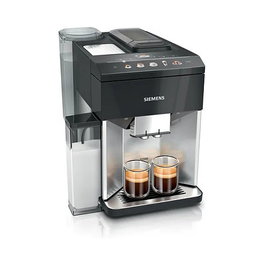 Siemens TQ517D03 EQ.500 Máquina de Café Espresso Integral Automática, 1.9L, Molinillo Cerámico, 1500W, Negro/Acero Inoxidable, para Granos de Café