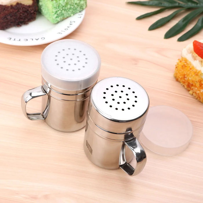 Quttin 48 Botes de Especias de Acero con Asa Pequeña 5.5x5.5x8.2 cm (24 Unidades)