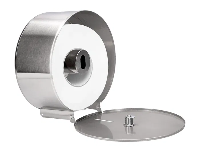 Q-connect Dispensador de Papel Higiénico Jumbo Acero Inoxidable 115x254x265 mm