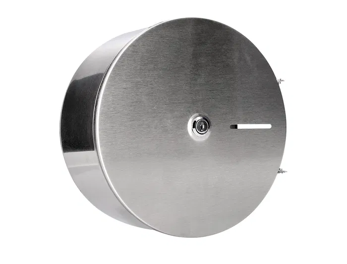 Q-connect Dispensador de Papel Higiénico Jumbo Acero Inoxidable 115x254x265 mm