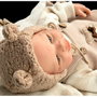 Muñecas Arias Muñeco Reborn Ruben con cojín, cuerpo blando 45 cm