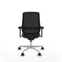 PIQUERAS Y CRESPO Silla de oficina Mardos con mecanismo Sincro/Traslack, Morado y Negro