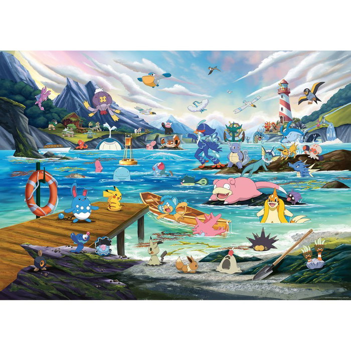 RAVENSBURGER Puzzle Vaporeon y el Mar Templado Pokemon Breakout 3 de 1000 piezas RAVENSBURGER Puzzle Vaporeon y el Mar Templado Pokemon Breakout 3 de 1000 piezas