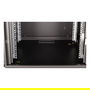 ROLINE Rack 26.21.0171 Bastidor de Pared 19 Pulgadas 7U 600x600 mm Negro, Con Puerta de Cristal, Rieles y Bloqueo, Acero, 18 kg