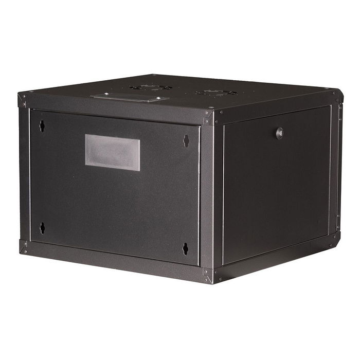 ROLINE Rack 26.21.0171 Bastidor de Pared 19 Pulgadas 7U 600x600 mm Negro, Con Puerta de Cristal, Rieles y Bloqueo, Acero, 18 kg ROLINE Rack 26.21.0171 Bastidor de Pared 19 Pulgadas 7U 600x600 mm Negro, Con Puerta de Cristal, Rieles y Bloqueo, Acero, 18 kg