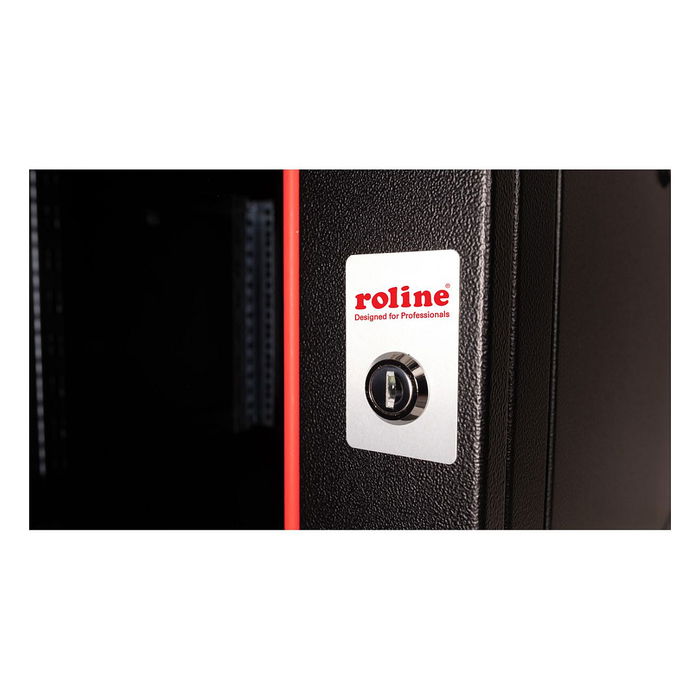 ROLINE Rack 26.21.0171 Bastidor de Pared 19 Pulgadas 7U 600x600 mm Negro, Con Puerta de Cristal, Rieles y Bloqueo, Acero, 18 kg ROLINE Rack 26.21.0171 Bastidor de Pared 19 Pulgadas 7U 600x600 mm Negro, Con Puerta de Cristal, Rieles y Bloqueo, Acero, 18 kg