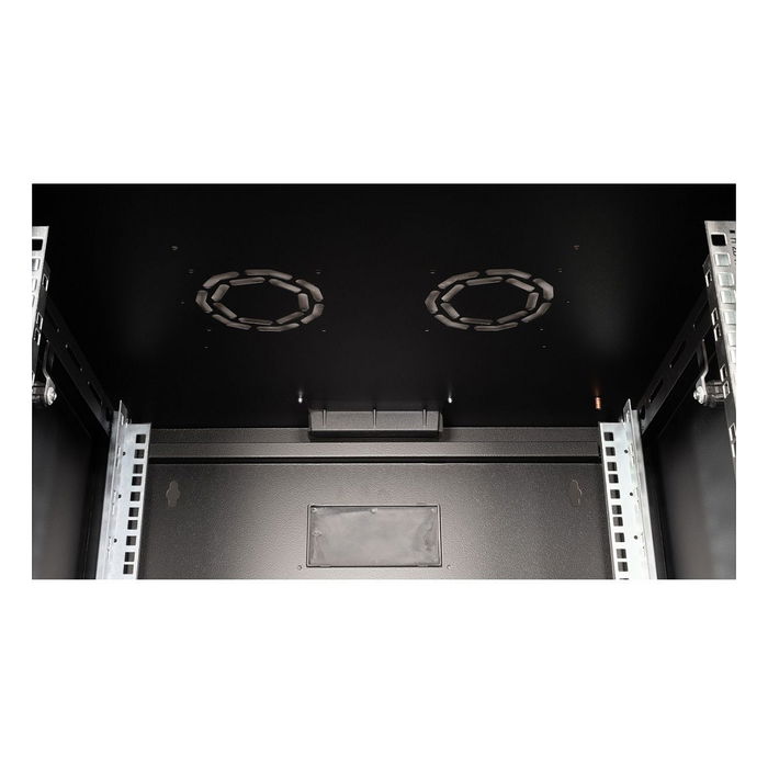 ROLINE Rack 26.21.0171 Bastidor de Pared 19 Pulgadas 7U 600x600 mm Negro, Con Puerta de Cristal, Rieles y Bloqueo, Acero, 18 kg ROLINE Rack 26.21.0171 Bastidor de Pared 19 Pulgadas 7U 600x600 mm Negro, Con Puerta de Cristal, Rieles y Bloqueo, Acero, 18 kg