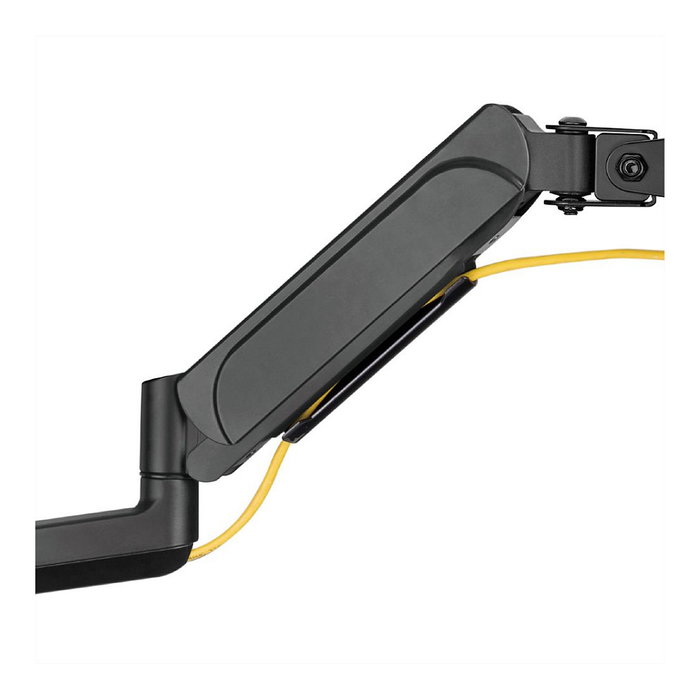 VALUE 17.99.1182 Brazo Dual para Monitores LCD, Montaje en Mesa, Soporte para 2 Pantallas de 17 a 32 Pulgadas hasta 9 kg Cada Una, Ajuste de Inclinacion y Giro