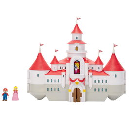 JAKKS PACIFIC Castillo del Reino Champión Playset con 2 Figuras Super Mario Bros La Película