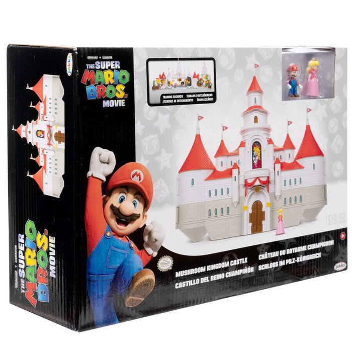 JAKKS PACIFIC Castillo del Reino Champión Playset con 2 Figuras Super Mario Bros La Película JAKKS PACIFIC Castillo del Reino Champión Playset con 2 Figuras Super Mario Bros La Película