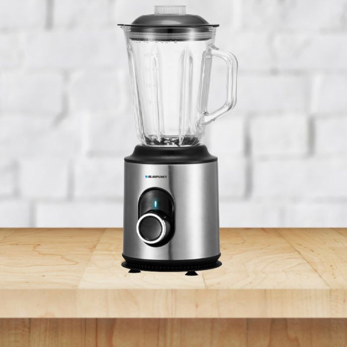 Blaupunkt Batidora de Vaso 1000W, Vaso de Cristal 1500ml, Acero Inoxidable