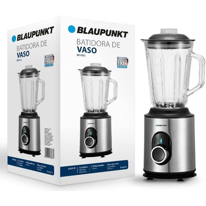 Blaupunkt BP4002 Batidora de vaso 1000W con vaso de cristal 1500ml