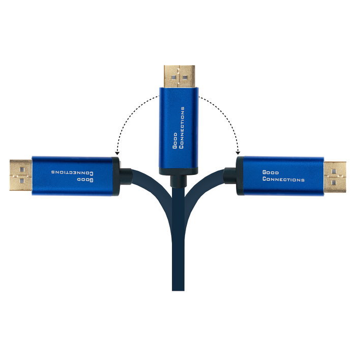 GoodConnections Adaptador SmarFLEX USB-C a DisplayPort 1.2 Azul 1m
