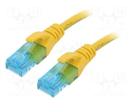 DIGITUS Patch cord Cat 5e U/UTP 0,25m RJ45 amarillo