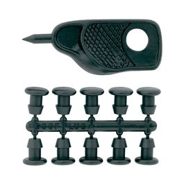 Blue Bird Punzón 4 mm + 10 Tapones para Micro-Riego, Polipropileno, Negro, Anti UV