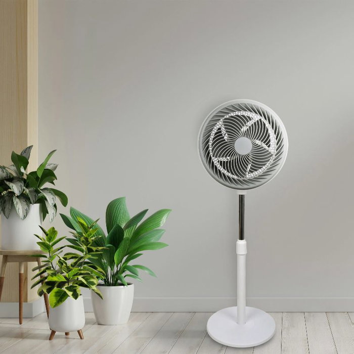 Daewoo Ventilador de Alta Velocidad, 90W, 12 Pulgadas (30 cm), Base Redonda