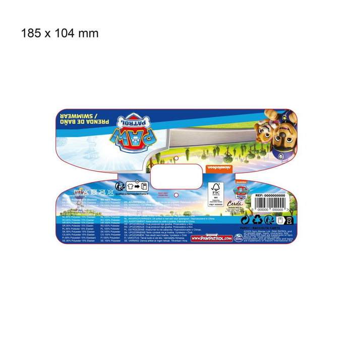 Cerdá Boxer Baño Paw Patrol 3 Años Niño Azul
