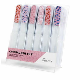 Idc Lima de Uñas de Cristal Big Crystal Nail File con Estampado Animal Print Profesional Duradera y Lavable para Uñas Naturales y Postizas