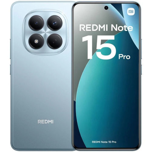 XIAOMI Redmi Note 15 Pro 6,83" 8GB RAM 256GB ROM GLACIER BLUE MZB0MGXEU XIAOMI Redmi Note 15 Pro 6,83" 8GB RAM 256GB ROM GLACIER BLUE MZB0MGXEU