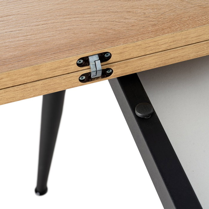 Mesa Extensible Natural Metal-Madera Pax 90 X 60 X 75 cm Mesa Extensible Natural Metal-Madera Pax 90 X 60 X 75 cm