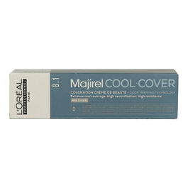 L'Oréal Majirel Cool Cover 8.1 Rubio Claro Ceniza - Tinte Permanente Profesional 60 ml