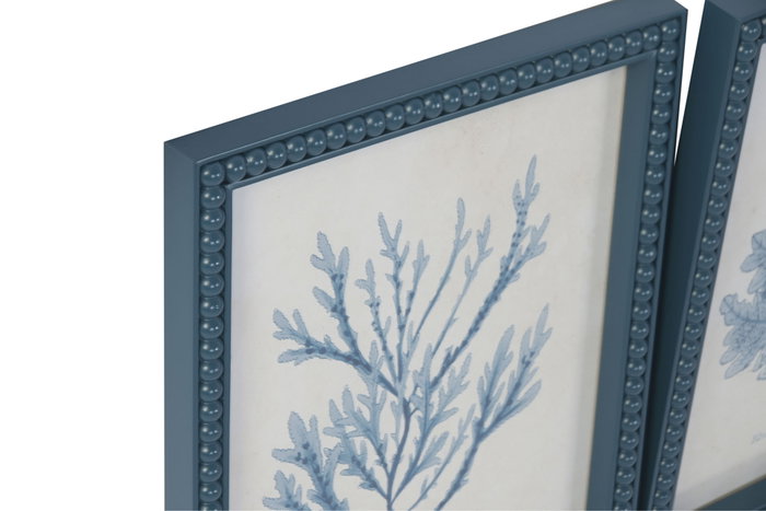 DKD Home Decor Cuadro Cristal Resina 25x2x32 Coral Surtido de 9