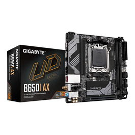 Gigabyte Placa Base AM5 B650I AX ITX para AMD Ryzen Serie 7000/8000/9000, DDR5, Wifi 6E, LAN 2.5GbE
