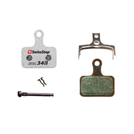 SwissStop Disc 34 E Juego Pastillas Freno Orgánicas Shimano Dura Ace BR-R9170 Ultegra BR-R8070 105 BR-R7070 Tektro HD-R310 REVER MCX1 Flat Mount