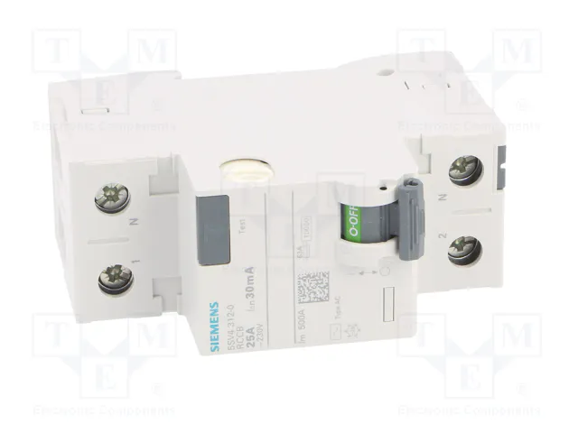 SIEMENS 5SV4312-0 Interruptor diferencial 25A 30mA 1+N