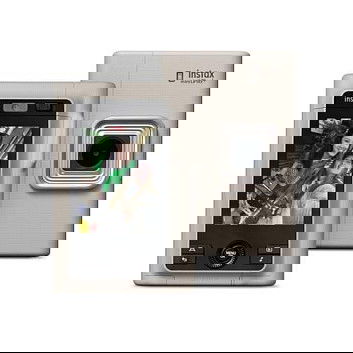 FUJIFILM Instax Mini LiPlay+ Cámara Híbrida Digital Instantánea con Pantalla LCD 3", Sensor 1/5" CMOS, 25.6 MP, Color Arena Beige (Ref: 16947999)